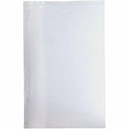 OFFICESPACE 2 x 6 in. 4 Mil Block Reclosable Poly Bags, White & Clear OF2819685